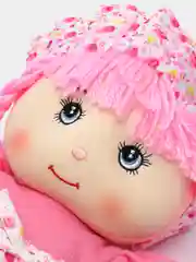 Розовый кукла мягкая, 35 см