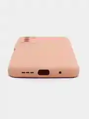 Бежевый чехол силиконовый с микрофиброй и защитой камеры для Xiaomi Poco M3 (покофон)