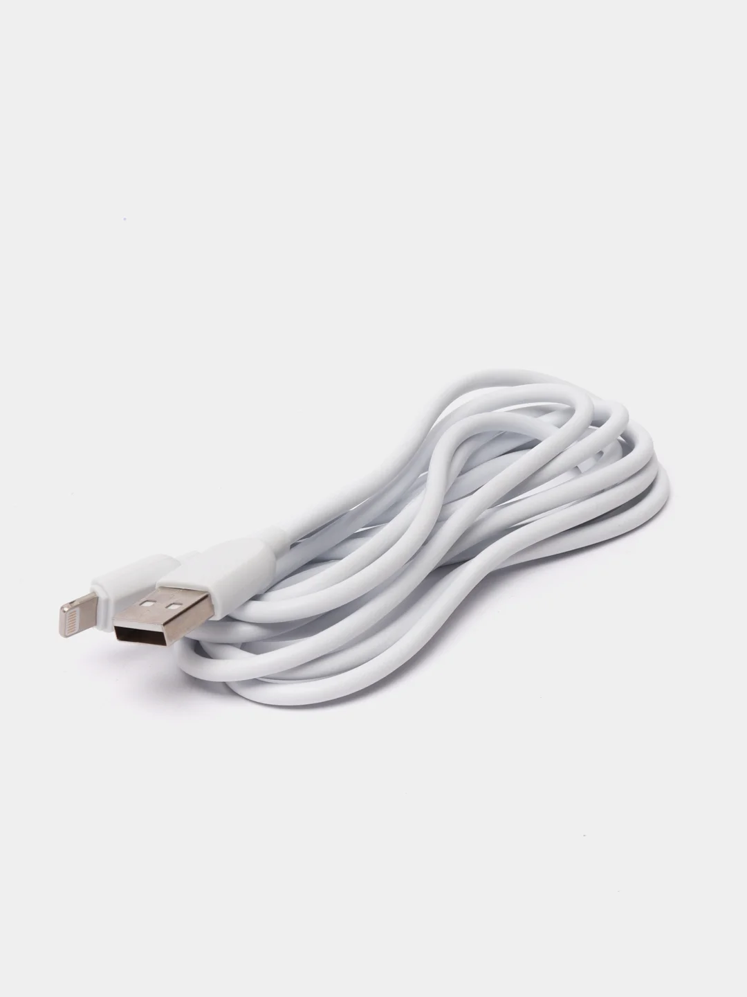 Кабель Borofone BX14 lightning 2 метра,3 метра белый