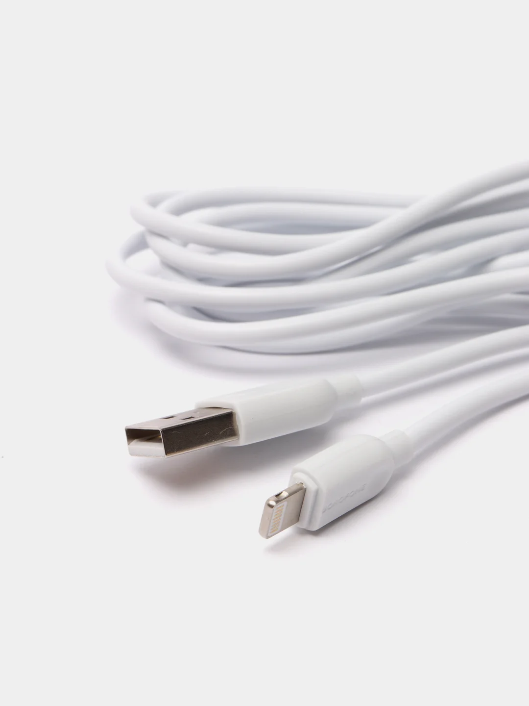 Кабель Borofone BX14 lightning 2 метра,3 метра белый