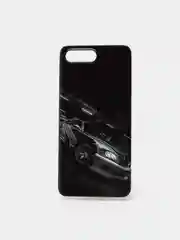 Тёмно-серый чехол Huawei Honor 10, Хуавей Хонор 10 силиконовый с рисунком