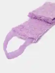 Лавандовый мочалка для тела вязанная, длинная