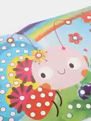 Аппликация круглыми стразами "Бабочка и радуга"