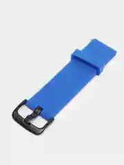 Синий силиконовый ремешок для Xiaomi Amazfit Bip/ Samsung/Huawei, 20 мм, с кнопкой Универсальный