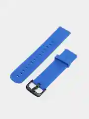 Синий силиконовый ремешок для Xiaomi Amazfit Bip/ Samsung/Huawei, 20 мм, с кнопкой Универсальный