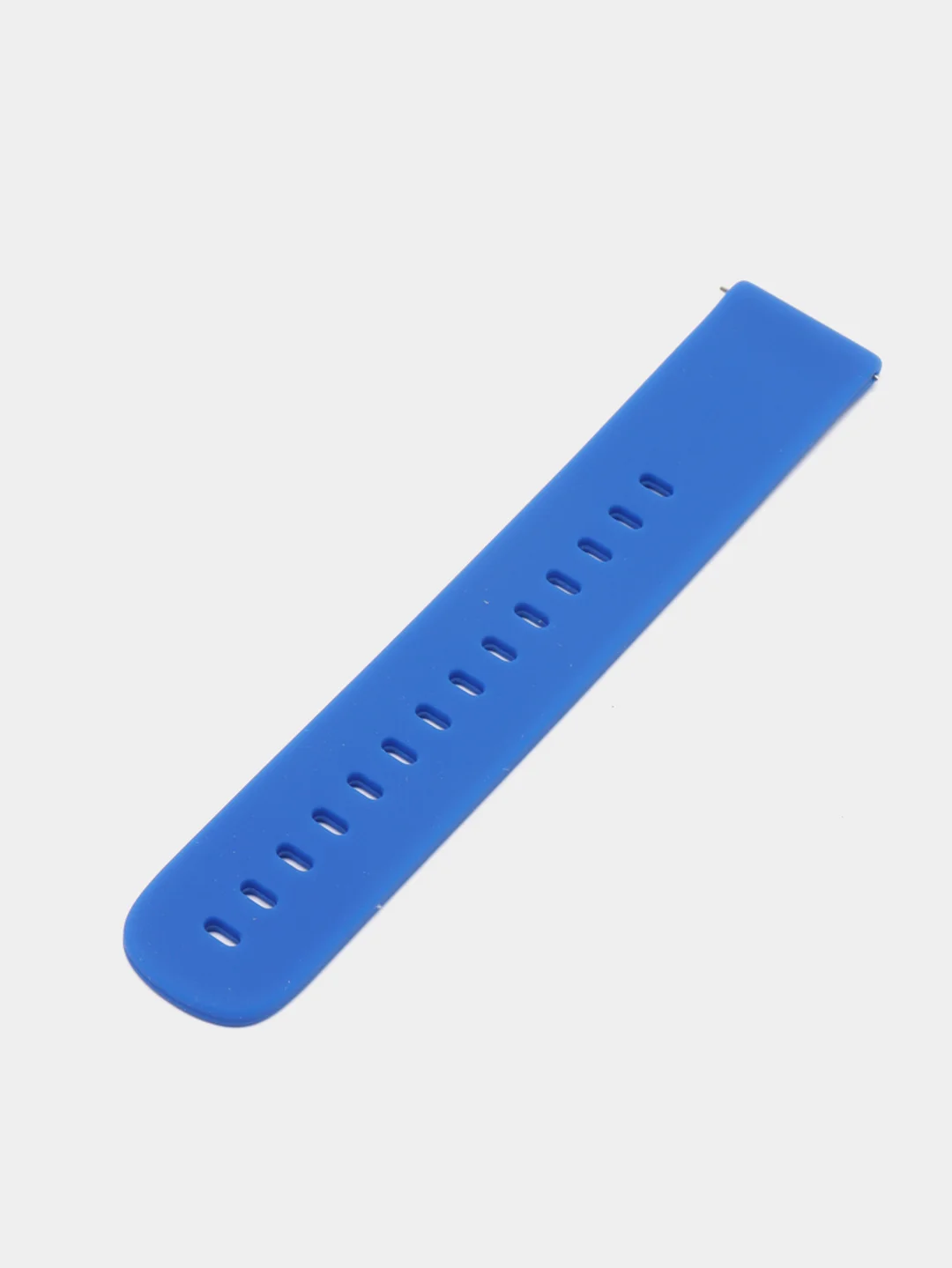 Синий силиконовый ремешок для Xiaomi Amazfit Bip/ Samsung/Huawei, 20 мм, с кнопкой Универсальный