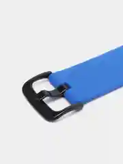 Синий силиконовый ремешок для Xiaomi Amazfit Bip/ Samsung/Huawei, 20 мм, с кнопкой Универсальный