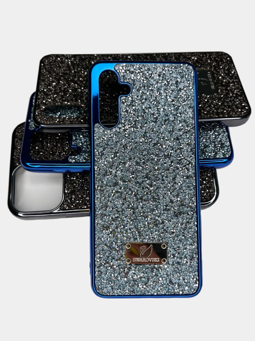 Белый чехол со стразами iPhone 11, 12, 12 Pro, 12 Pro Max, 13, 13 Pro, 13 Pro Max