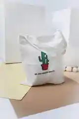 Конфетный сумка-шоппер на плечо с принтом, хлопок, сумка для покупок
