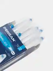 Ручка шариковая Pensan Global-21, цвет чернил синий, 12 штук, линия 0,3 мм