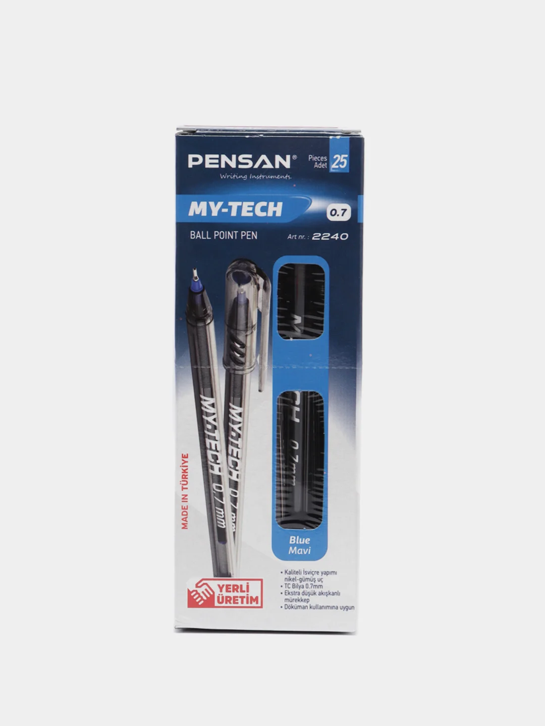 Ручка шариковая PENSAN My-Tech, синяя, 25 штук, линия 0,35 мм, 880173