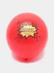 Красный шар воздушный "Дембель" 30 см