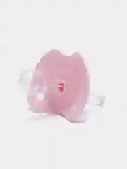 Розовый соска с крышкой, силиконовая