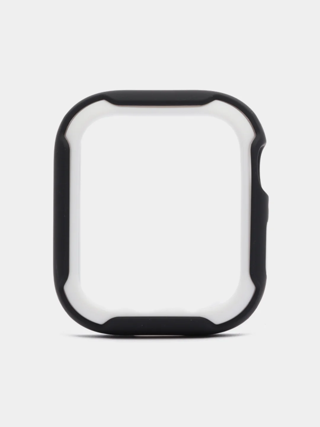 Белый защитный бампер чехол для Apple Watch 7 41, 45 мм рамка