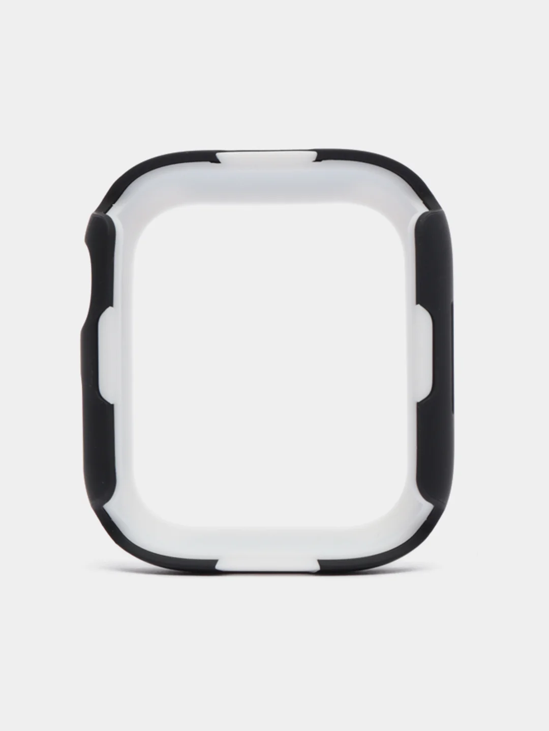 Белый защитный бампер чехол для Apple Watch 7 41, 45 мм рамка