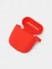 Красный силиконовый чехол для наушников AirPods