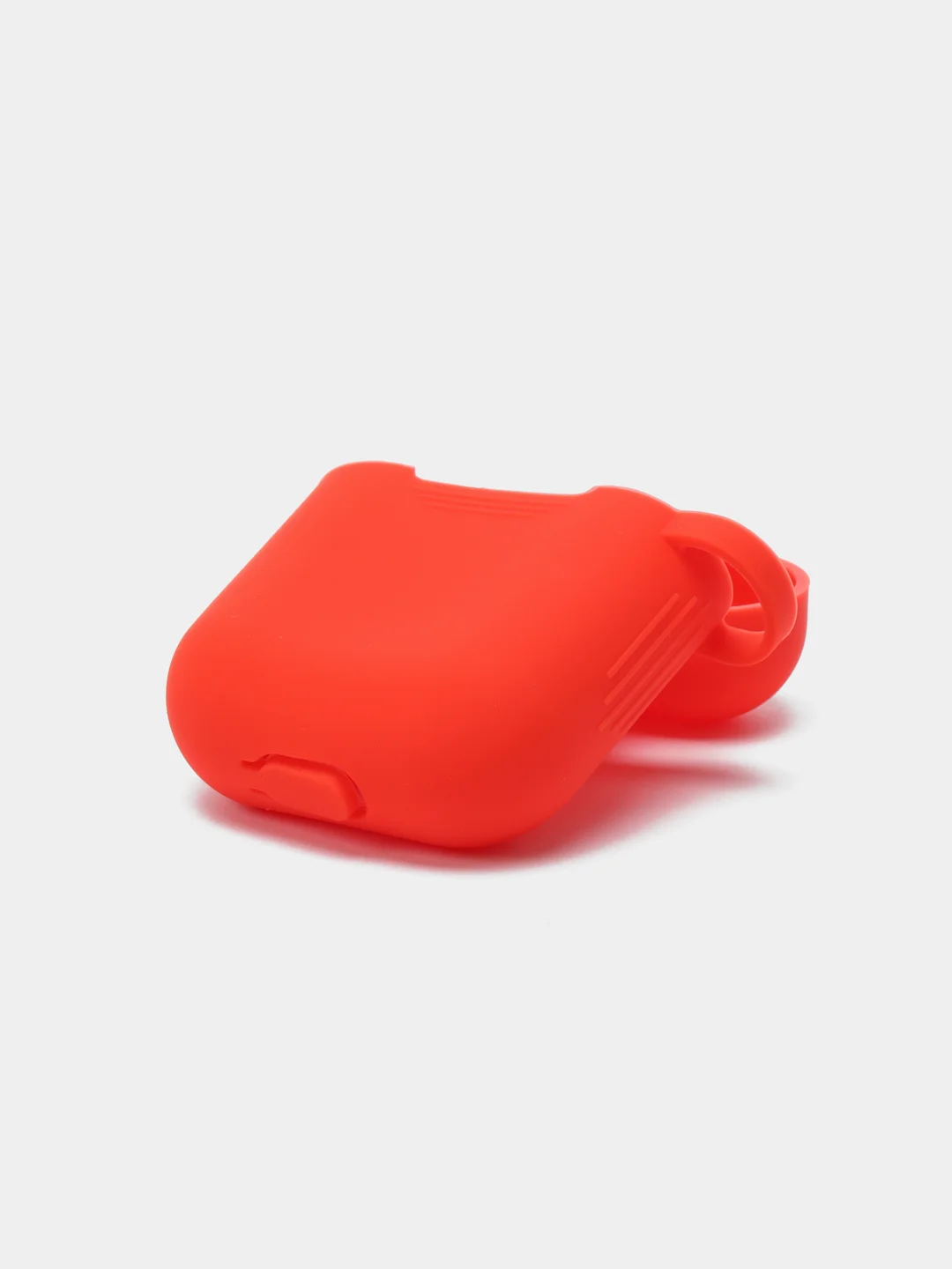 Красный силиконовый чехол для наушников AirPods