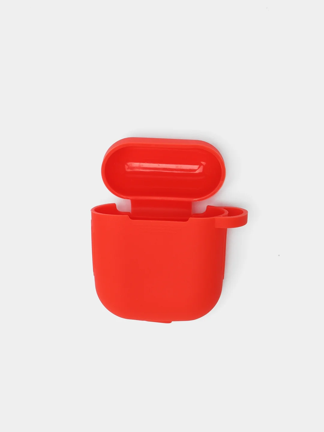 Красный силиконовый чехол для наушников AirPods