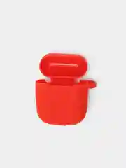 Красный силиконовый чехол для наушников AirPods
