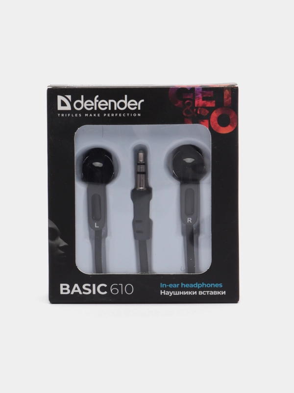 Наушники вставки Defender Basic 610 черный