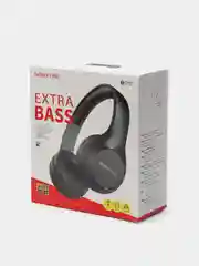 Черный беспроводные накладные наушники Borofone BO12 Power, Bluetooth, AUX гарнитура с басом