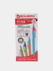 Ручка шариковая автоматическая Brauberg fruity RX, синяя, 12 штук, 0,35 мм