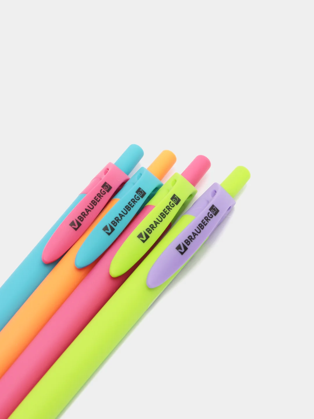 Ручка шариковая автоматическая Brauberg fruity RX, синяя, 12 штук, 0,35 мм