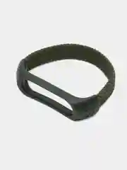 Зеленый плетеный нейлоновый ремешок / монобраслет для Xiaomi Mi Band 3, 4, 5 и 6