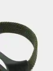 Зеленый плетеный нейлоновый ремешок / монобраслет для Xiaomi Mi Band 3, 4, 5 и 6