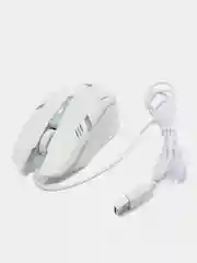 Белый мышь проводная с подсветкой Defender Cyber MB-560L