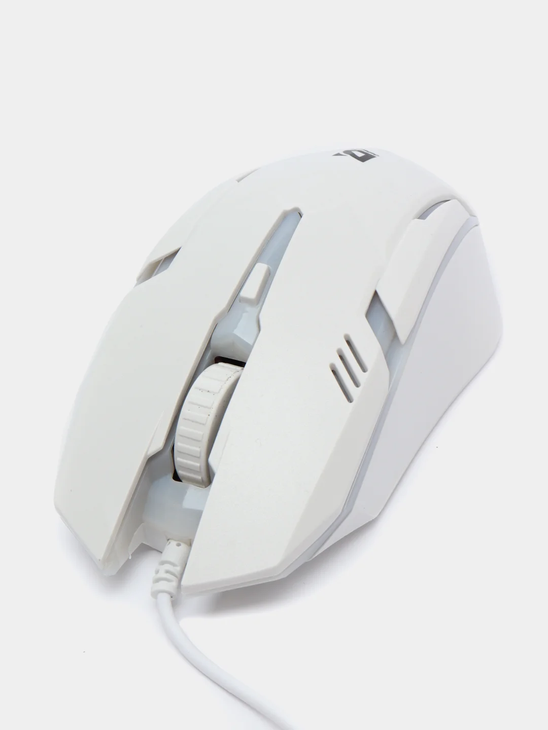 Белый мышь проводная с подсветкой Defender Cyber MB-560L