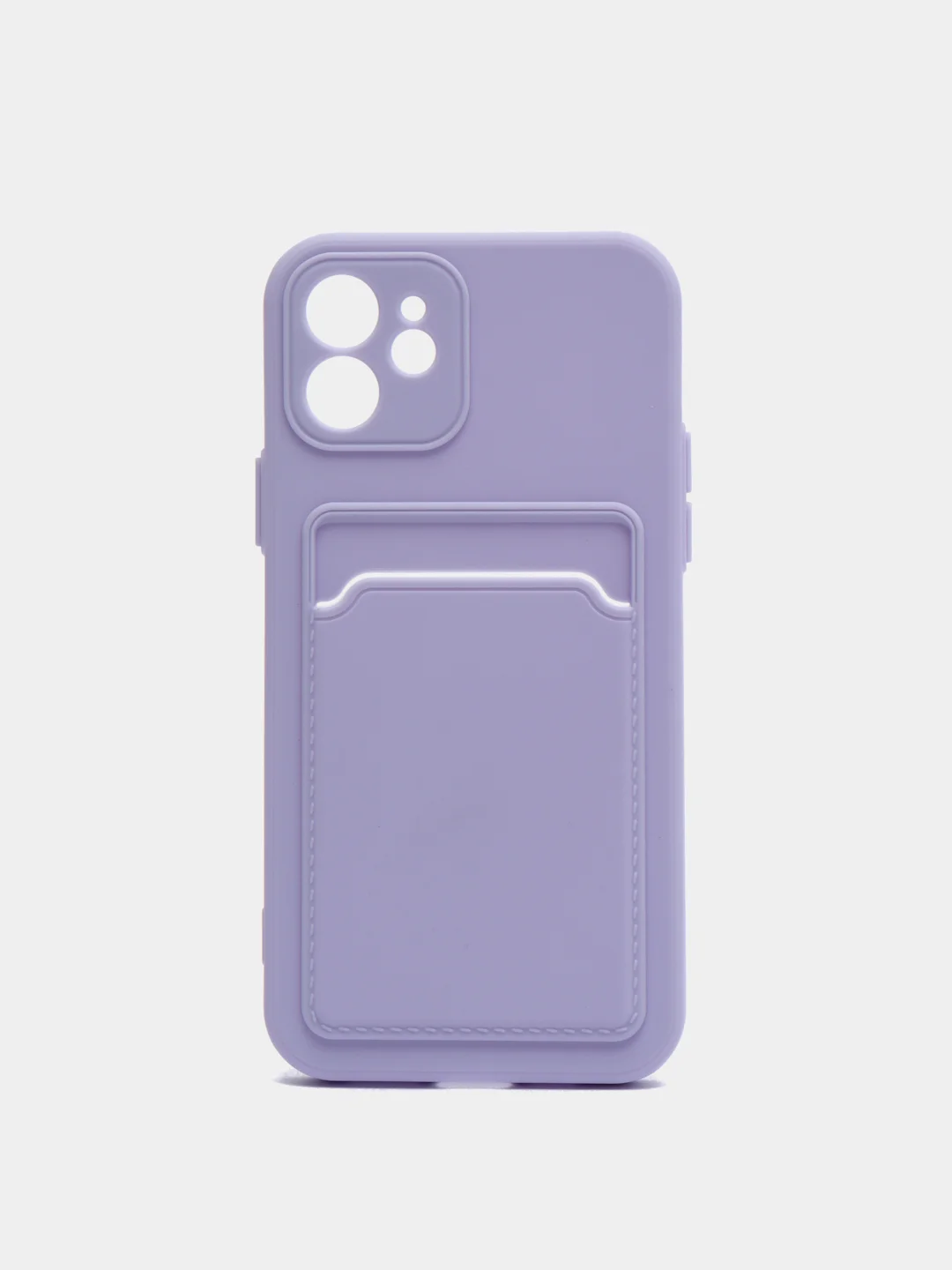 Лавандовый чехол для iPhone 11, 12, 13, Pro, Max, 7, 8, Plus, с карманом для карт, защита камеры