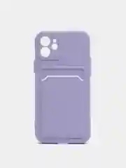 Лавандовый чехол для iPhone 11, 12, 13, Pro, Max, 7, 8, Plus, с карманом для карт, защита камеры