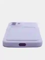 Лавандовый чехол для iPhone 11, 12, 13, Pro, Max, 7, 8, Plus, с карманом для карт, защита камеры
