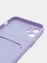Лавандовый чехол для iPhone 11, 12, 13, Pro, Max, 7, 8, Plus, с карманом для карт, защита камеры