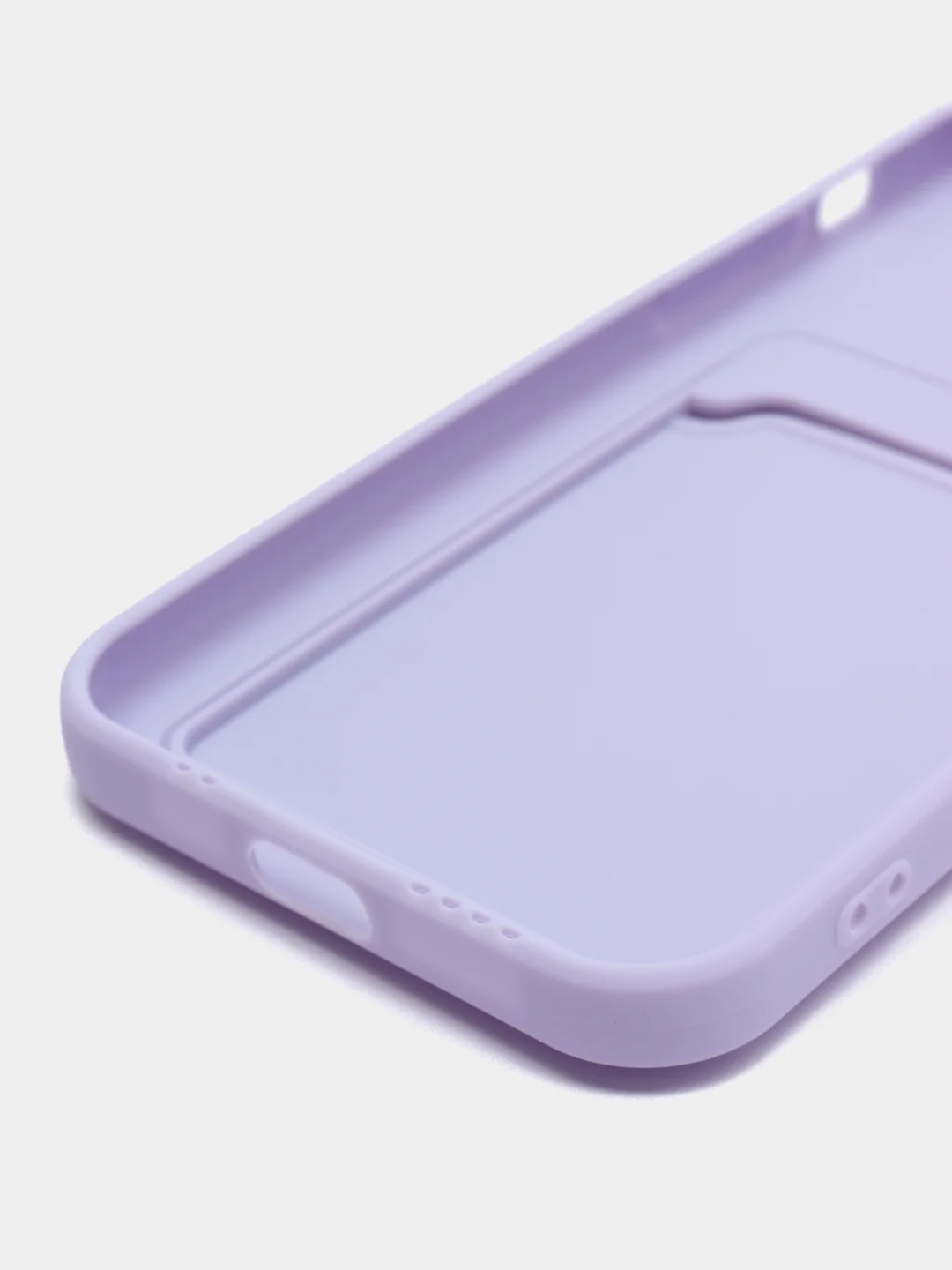 Лавандовый чехол для iPhone 11, 12, 13, Pro, Max, 7, 8, Plus, с карманом для карт, защита камеры