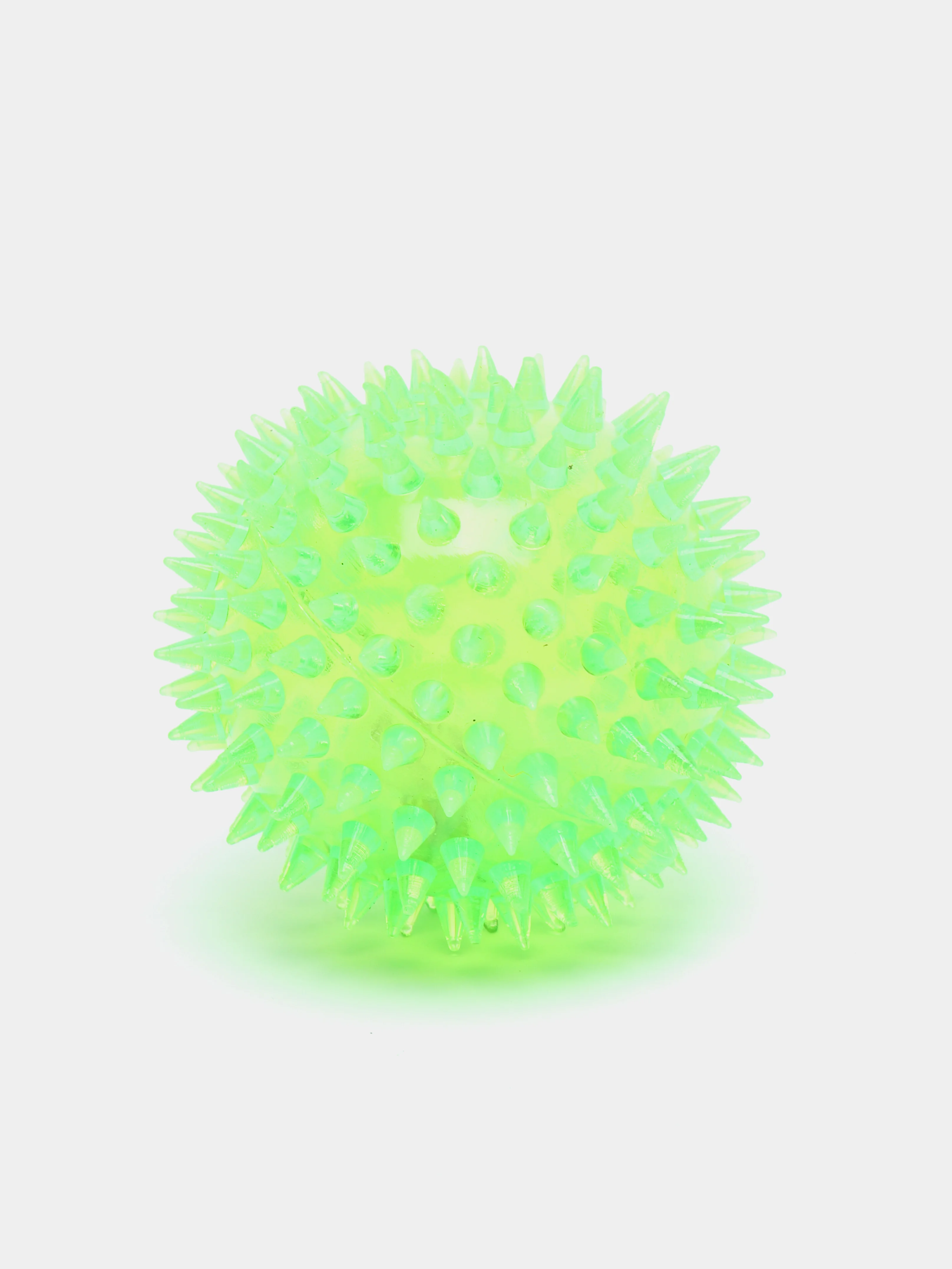 Зеленый светящаяся игрушка для собак и кошек, мячик зубочистка, мигающая игрушка с пищалкой
