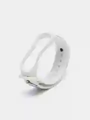 Молочный силиконовый ремешок с принтом для Xiaomi Mi Band 7 / 3 / 4 / 5 / 6