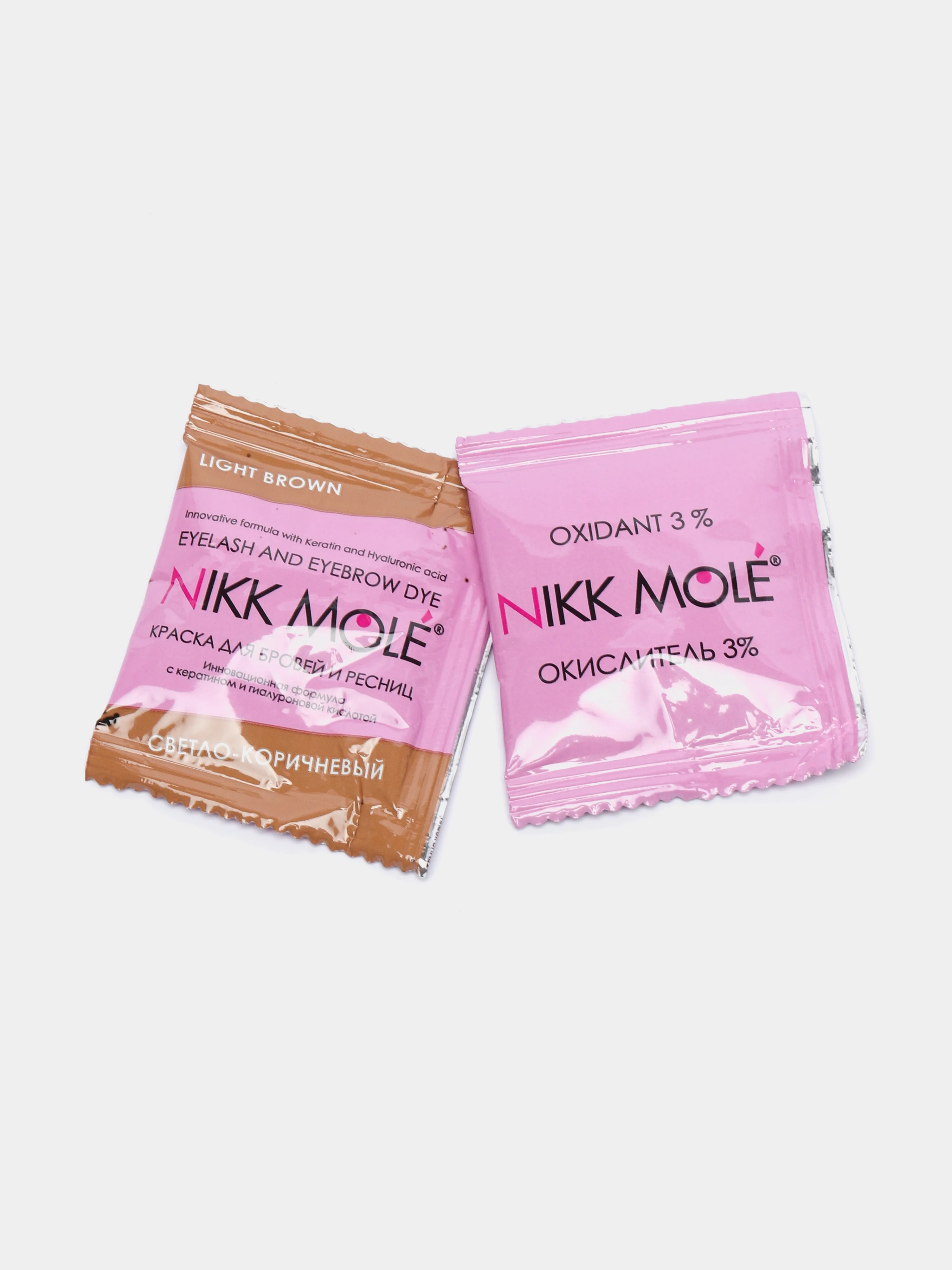 Краска для бровей и ресниц NIKK MOLE и окислитель, 5 мл