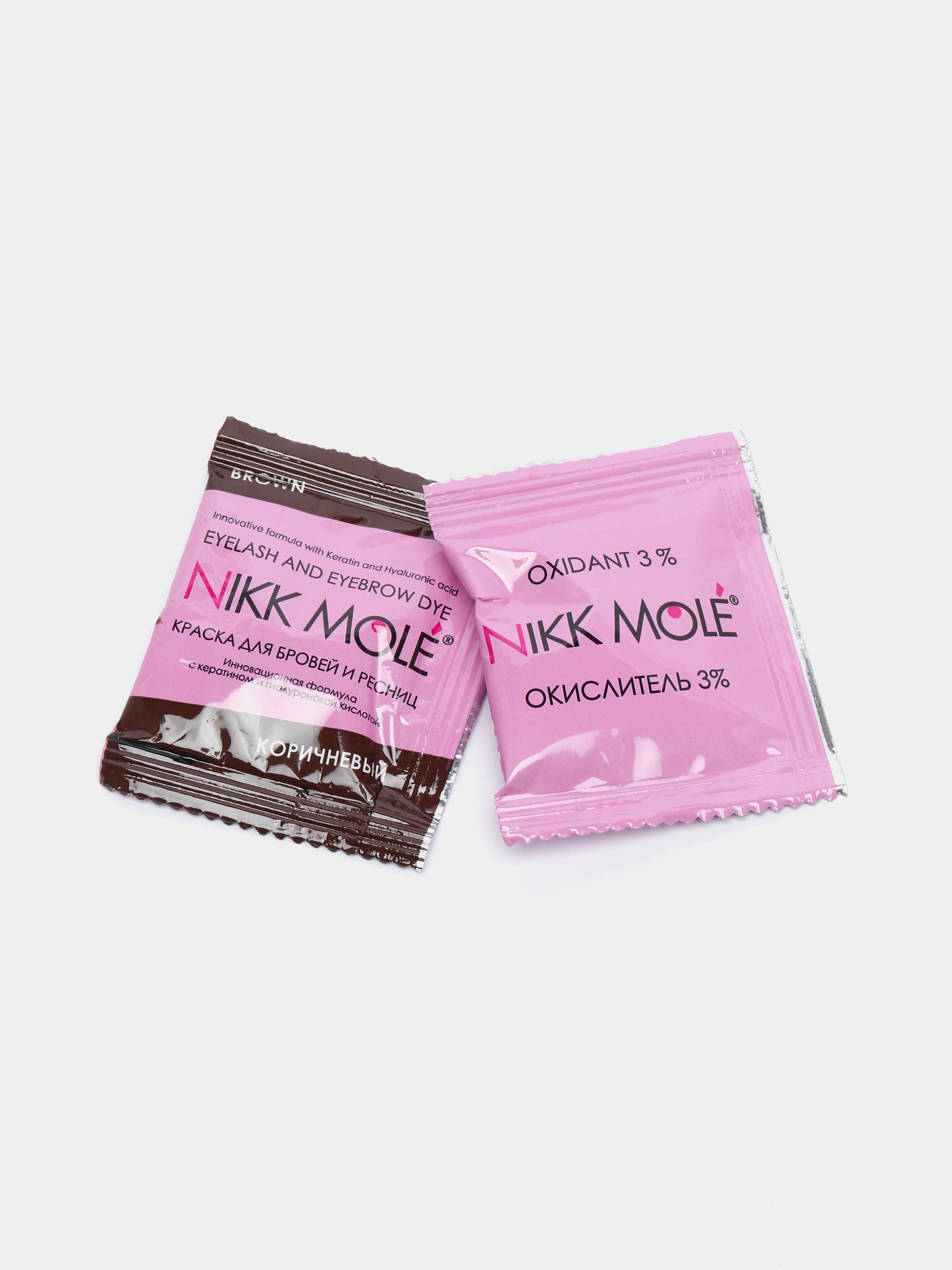 Краска для бровей и ресниц NIKK MOLE и окислитель, 5 мл