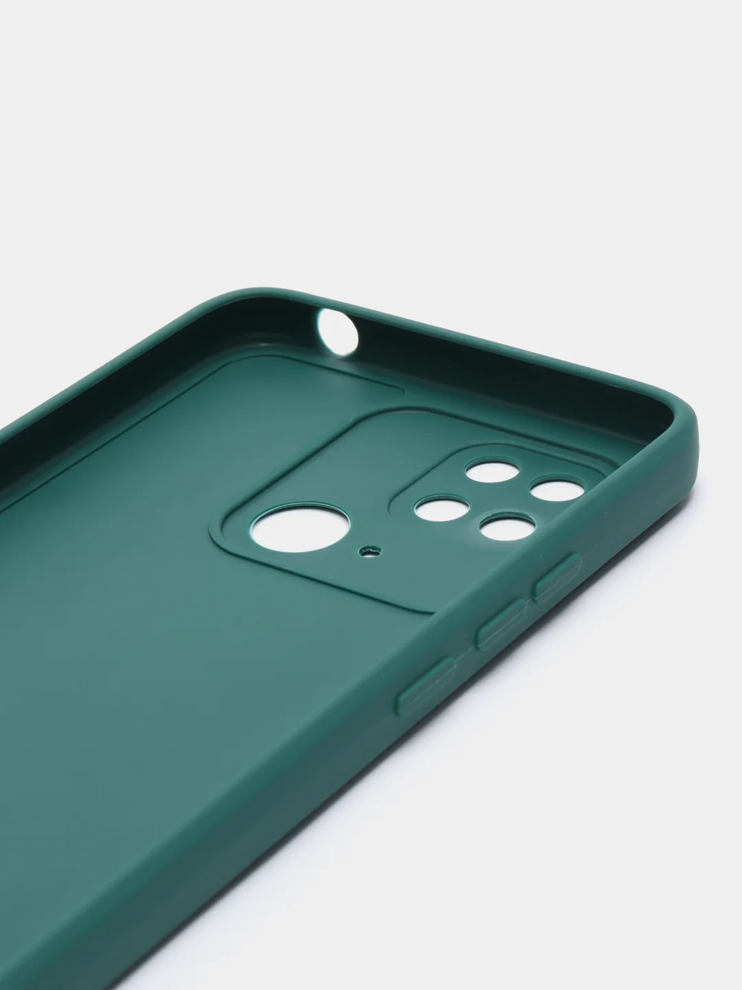 Тёмно-зелёный чехол для Xiaomi Redmi 10C (Сяоми Редми 10С), Poco C40 (Поко С40), силиконовый