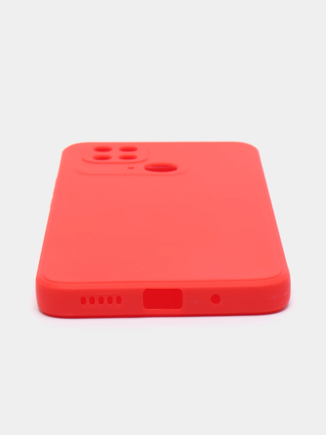 Красный чехол для Xiaomi Redmi 10C (Сяоми Редми 10С), Poco C40 (Поко С40), силиконовый