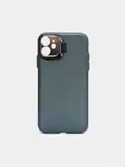 Синий чехол для iPhone 11 пластиковый матовый ультратонкий  с защитой камеры