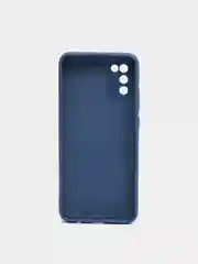 Темно-синий чехол для Samsung A02S / A025F, силиконовый, противоударный, матовый, с бархатом внутри