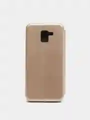 Золотой чехол книжка на Samsung Galaxy J6 (2018)