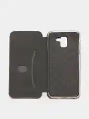 Розовый чехол книжка на Samsung Galaxy J6 (2018)