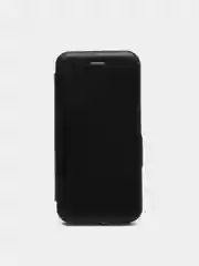 Черный чехол книжка на Samsung Galaxy J6 (2018)