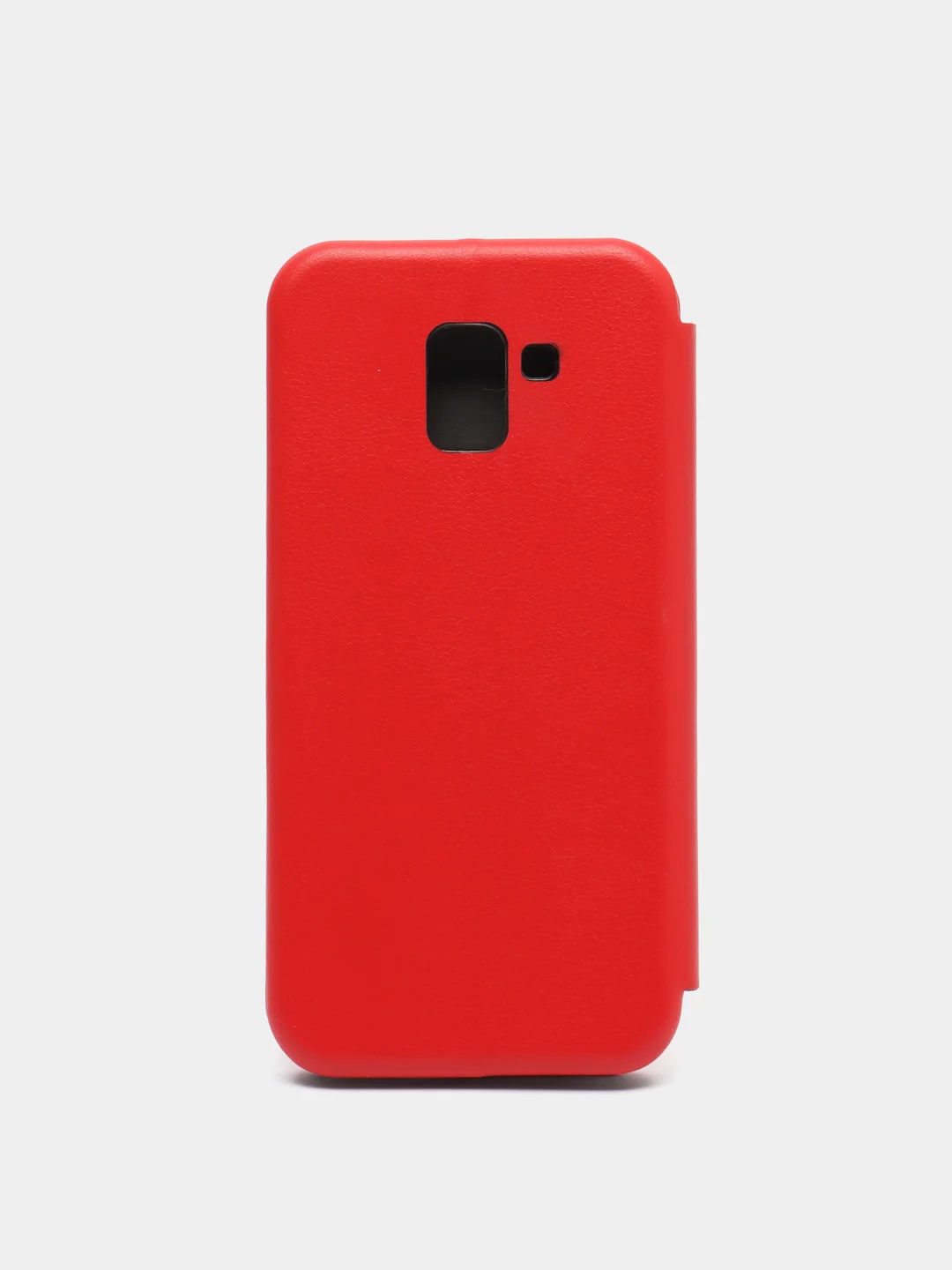 Красный чехол книжка на Samsung Galaxy J6 (2018)