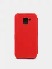 Красный чехол книжка на Samsung Galaxy J6 (2018)