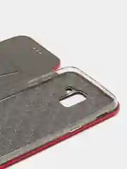 Красный чехол книжка на Samsung Galaxy J6 (2018)